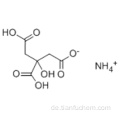 AMMONIUM DIHYDROGENCITRATE CAS 4450-94-6